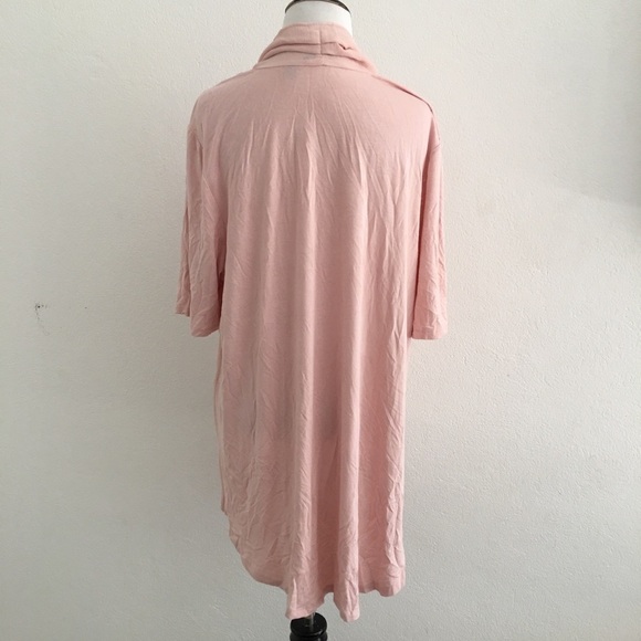 H by Halston Rose Pink Tunic size L High Low - Picture 4 of 6